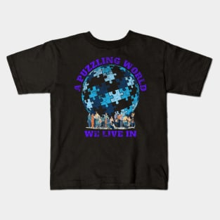 A Puzzling World Autism Awareness Kids T-Shirt